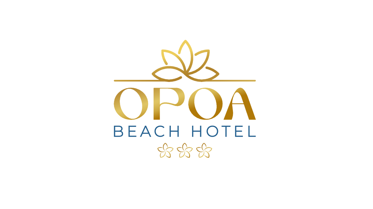 Logo de l'Opoa Beach Hotel à Raiatea, établissement hôtelier partenaire 3 étoiles situé en Polynésie française